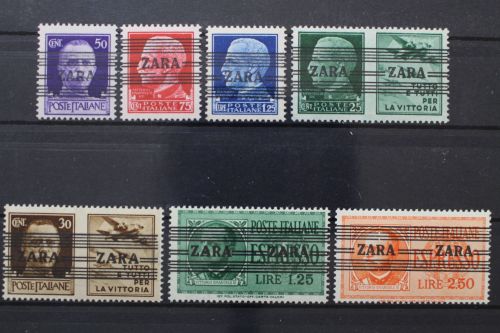 Zara, MiNr. 23-31 meist postfrisch