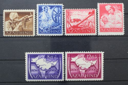Nationales Indien, MiNr. I - VI A, postfrisch