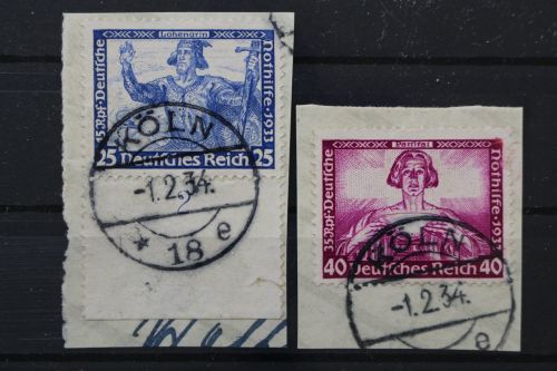 Deutsches Reich, MiNr. 506 + 507, Briefstücke, BPP Signatur
