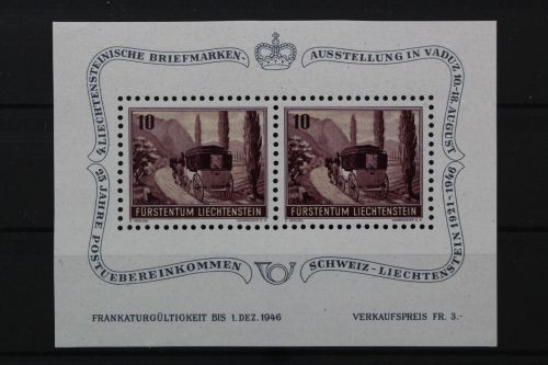 Liechtenstein, MiNr. Block 4, postfrisch