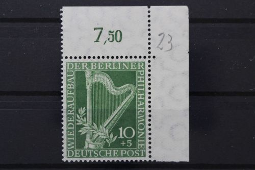 Berlin, MiNr. 72 Ecke rechts oben, postfrisch