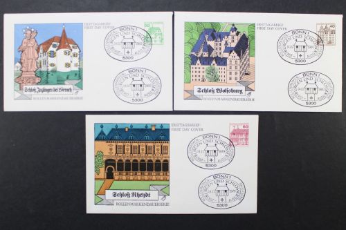 Deutschland (BRD), MiNr. 1028 A I, 1037-1038 A I, FDC