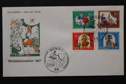 Deutschland (BRD), MiNr. 538-541, FDC