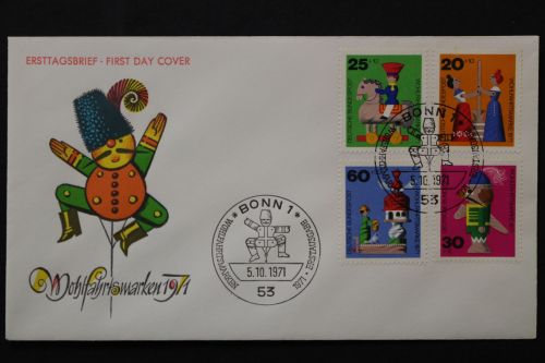 Deutschland (BRD), MiNr. 705-708, FDC