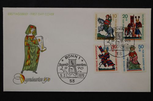 Deutschland (BRD), MiNr. 612-615, FDC