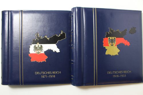 Leuchtturm, 2 blaue Drehstabbinder (DR 1871-1918 + DR 1918-1933)