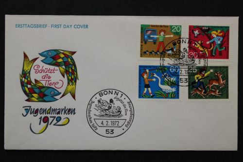 Deutschland (BRD), MiNr. 711-714, FDC
