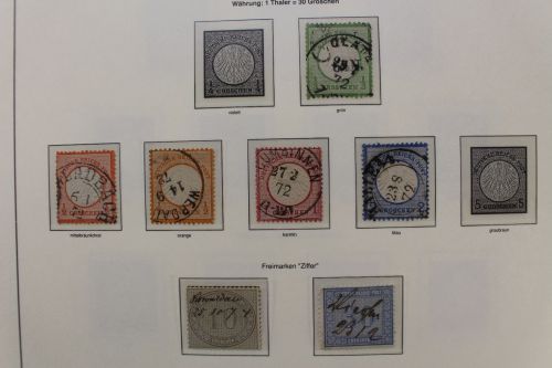 Deutsches Reich 1872-1915, gestempelte Sammlung