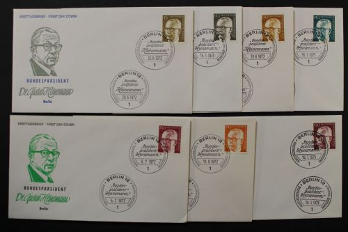Berlin, MiNr. 427-433, FDC