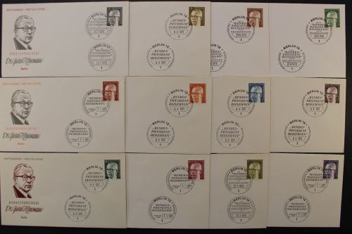Berlin, MiNr. 359-370, FDC