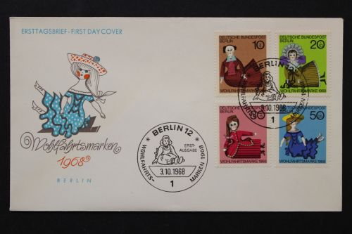 Berlin, MiNr. 322-325, FDC