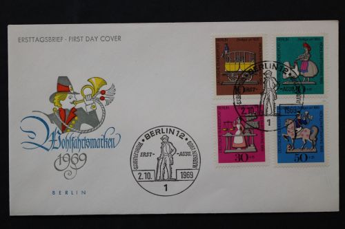 Berlin, MiNr. 348-351, FDC
