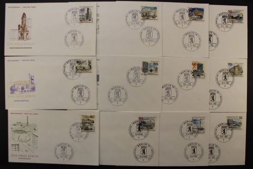 Berlin, MiNr. 254-265, FDC