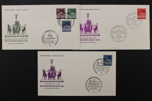 Berlin, MiNr. 286-288, FDC