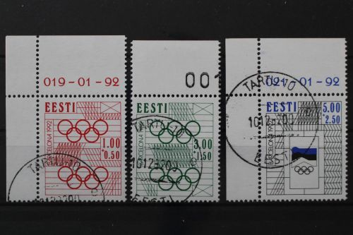 Estland, MiNr. 180-182, gestempelt