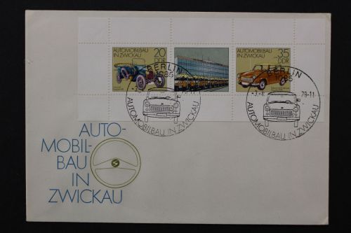 DDR, MiNr. 2412-2413 Kleinbogen, FDC