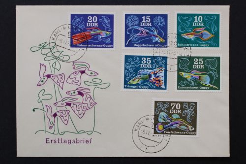 DDR, MiNr. 2176-2181, FDC