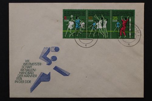 DDR, MiNr. 1928-1930 Dreierstreifen, FDC