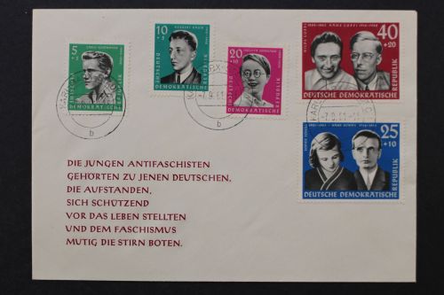 DDR, MiNr. 849-853, FDC