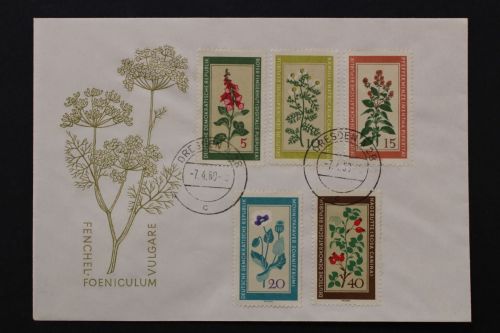 DDR, MiNr. 757-761, FDC