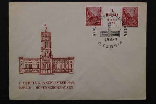 DDR, MiNr. 580 B als W Zd 22, FDC
