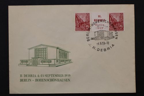 DDR, MiNr. 580 B als W Zd 22, FDC
