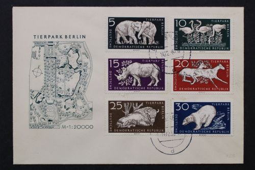 DDR, MiNr. 551-556, FDC