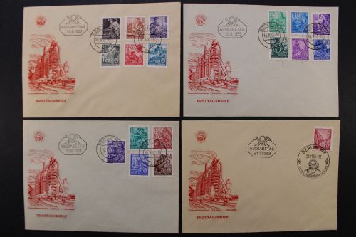DDR, MiNr. 362-379, FDC