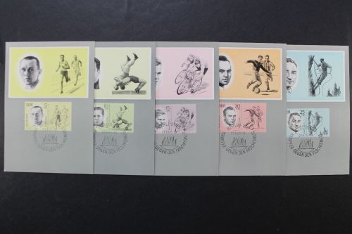 DDR, MiNr. 958-962, Maximumkarten