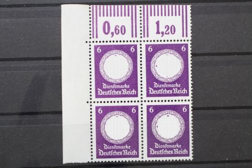 DR Dienst, MiNr. 169 b W, Viererblock Ecke links oben, postfrisch