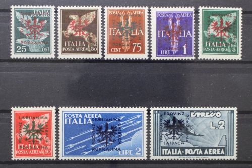 Laibach, MiNr. 21-28, postfrisch, BPP Signatur