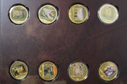 Berühmte Gemälde der Welt, dekorative Medaillensammlung