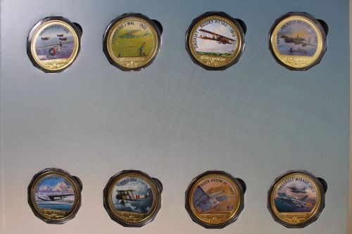 Geschichte der Luftfahrt, dekorative Medaillensammlung