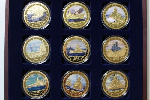 Berühmteste Schlachtschiffe, dekorative Medaillensammlung