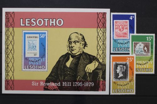 Lesotho, MiNr. 274-276 + Block 3, postfrisch