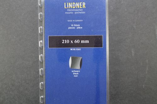 Lindner-Klemmtaschen, 10 Streifen schwarz, 60 mm