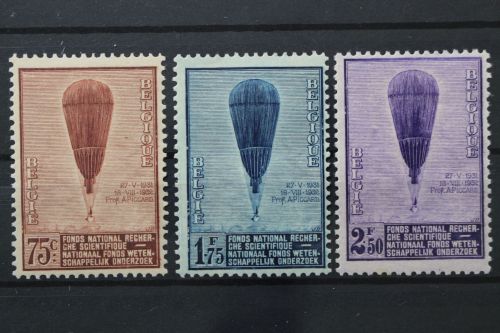 Belgien, MiNr. 344-346, Falz