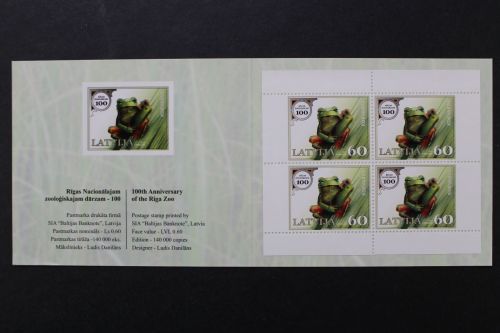 Lettland, MiNr. 833 im Markenheftchen, postfrisch