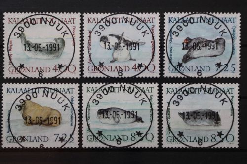 Grönland, MiNr. 211-216, gestempelt