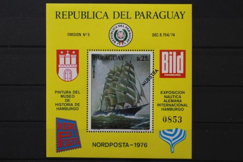 Paraguay, MiNr. Block 284, Muster, postfrisch