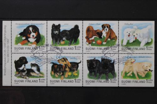 Finnland, MiNr. 1437-1444 im Heftchenblatt, gestempelt
