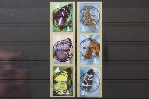 Finnland, MiNr. 1861-1863 + 1922-1924, Dreierstreifen, gestempelt