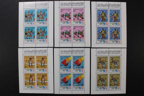 Libyen, MiNr. 1162-1167 Kleinbögen, postfrisch