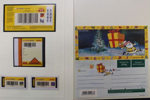 Deutschland Paket- und Päckchenadresszettel sowie Rollenservicemarken