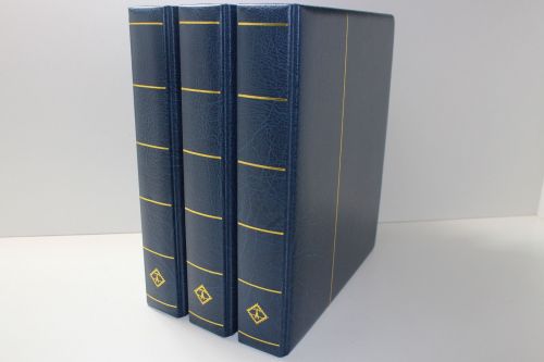 Leuchtturm, 3 blaue Schraubendecke DSN, 286 x 313 x 60 mm