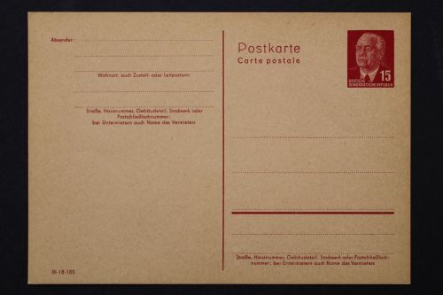 DDR, MiNr. P 64 a II, ungebraucht