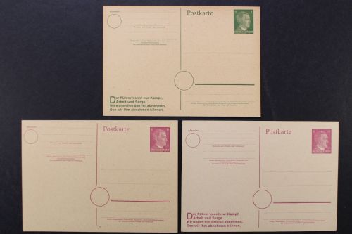 Deutsches Reich, MiNr. P 313 + P 314 I + II, ungebraucht