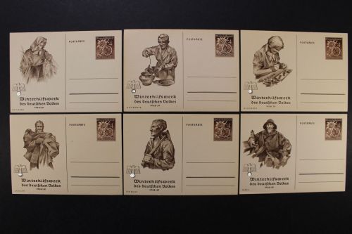 Deutsches Reich, MiNr. P 274 / 01-06, ungebraucht