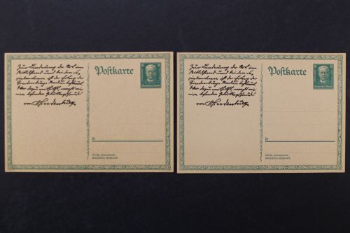 Deutsches Reich, MiNr. P 207 a + b, ungebraucht