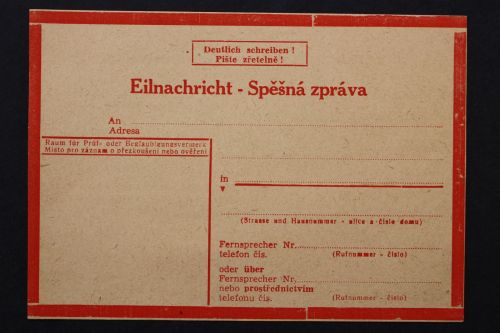 Böhmen & Mähren, Eilnachricht, ungebraucht